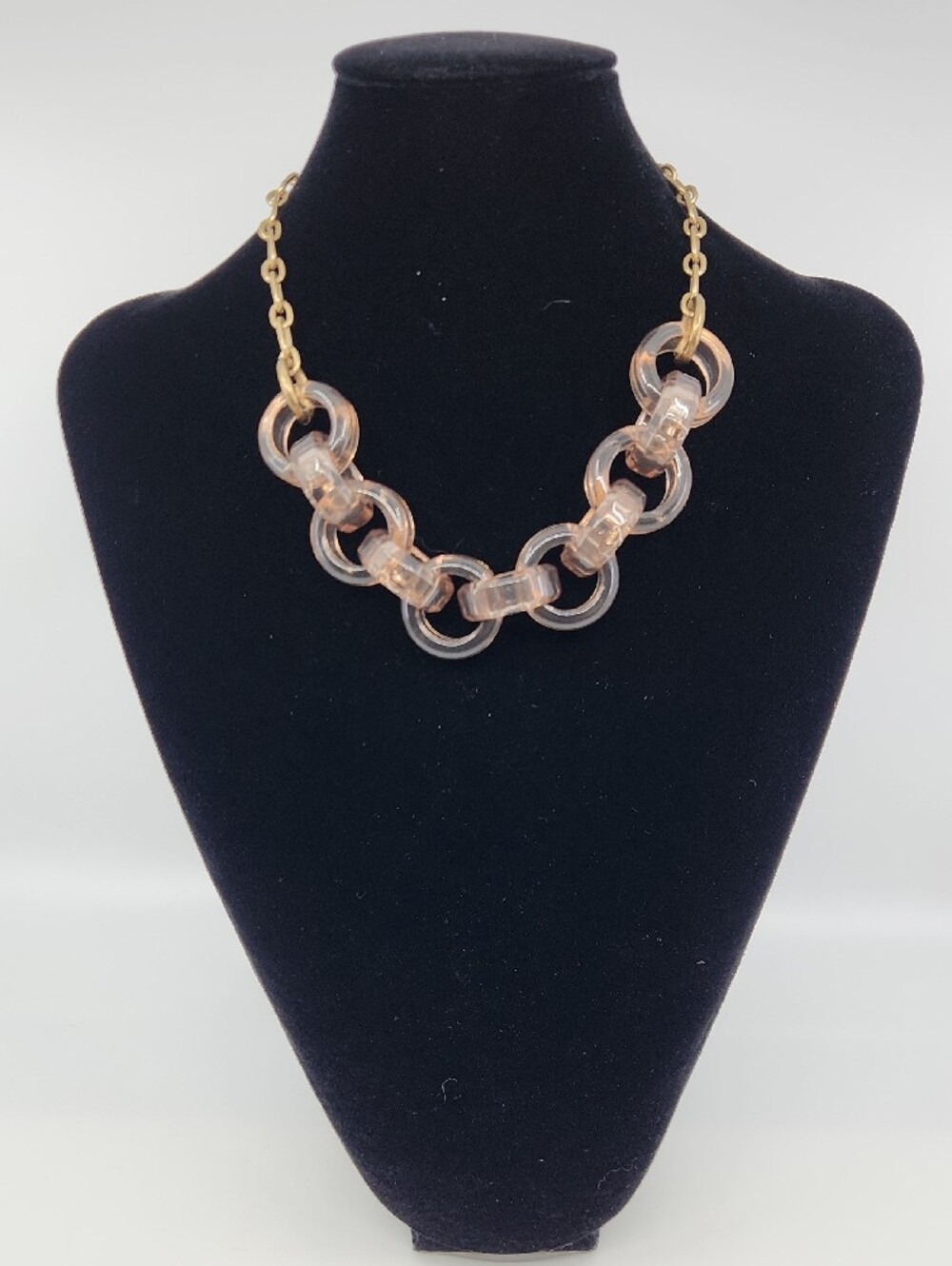 J. Crew Acrylic Link Statement Necklace